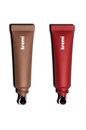 Kremi Lip Balm 2'li Set | Nemlendirici, Besleyici, Onarıcı | Vitamin E, Peptit, Seramid