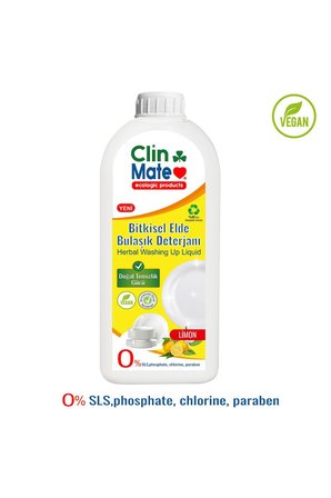 Clinmate Bitkisel Elde Bulaşık Deterjanı Limon 750 ml  