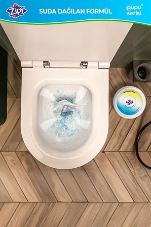 500 ADETLİ ZİPY ISLAK TUVALET KAĞIDI FLUSHABLE SUDA DAĞILAN