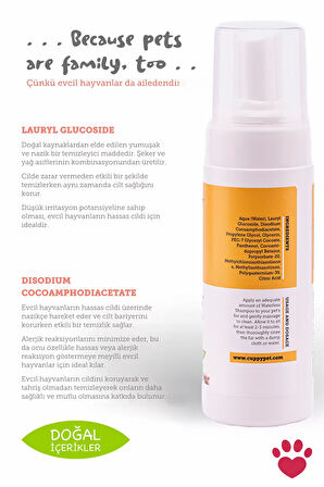 Cupyypet Evcil Hayvanlar İçin Kuru Şampuan 150 ml