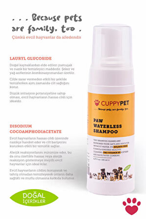 Cupyypet Evcil Hayvanlar İçin Kuru Şampuan 150 ml
