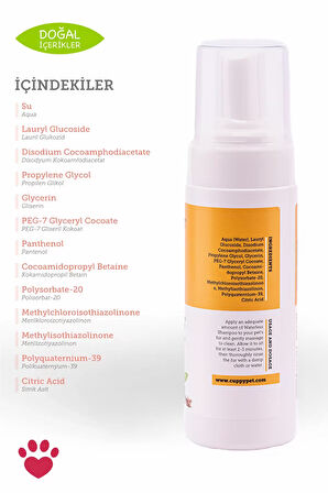 Cupyypet Evcil Hayvanlar İçin Kuru Şampuan 150 ml