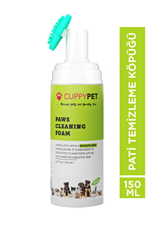 Cupyypet Evcil Hayvanlar İçin Pati Temizleme Köpüğü 150 ml