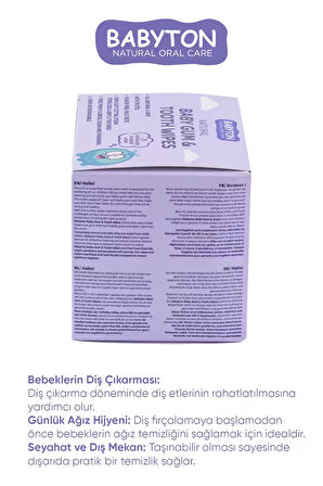 Babyton Bebekler İçin Diş ve Damak Temizleme Mendili 25 adet