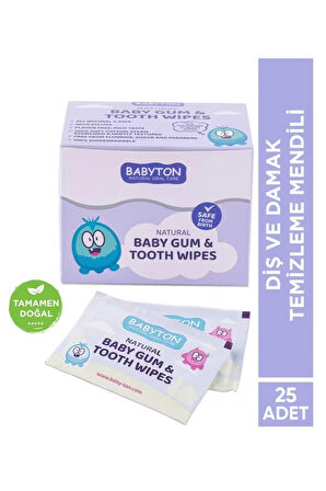 Babyton Bebekler İçin Diş ve Damak Temizleme Mendili 25 adet