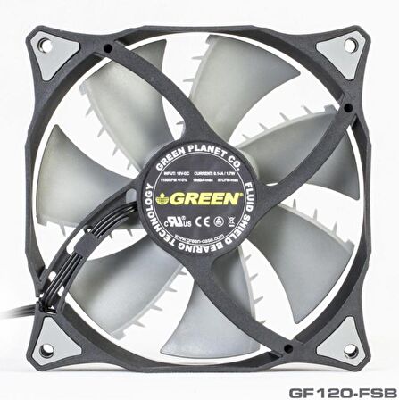 Green Ggf120-Fsb Huracan 1X12Cm Fan Bilgisayar Kasa Fanı