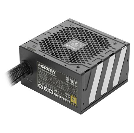 Green Gp600A-Ged Skd Eco 600W 80+ Bronze Power Supply PC Güç Kaynağı (5Yıl Garanti)