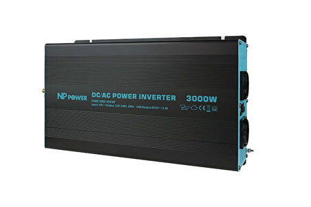 NP3000-12 NP Power 3000W Tam Sinüs İnverter 12V