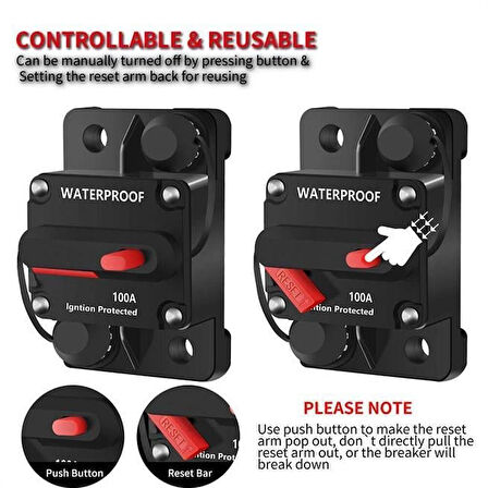 Dc Sigorta 50A Waterproof