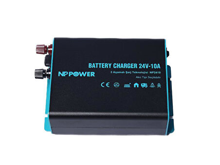 NP2410 NP Power 24V 10A Akü Şarj Cihazı