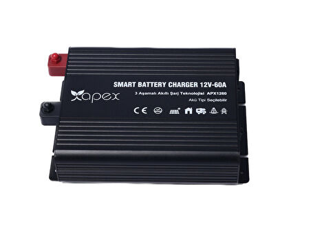 APX1260 Apex 12V 60A Smart Akü Şarj Cihazı 