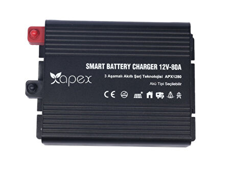 APX1280 Apex 12V 80A Smart Akü Şarj Cihazı 