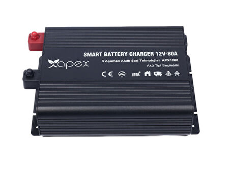 APX1280 Apex 12V 80A Smart Akü Şarj Cihazı 