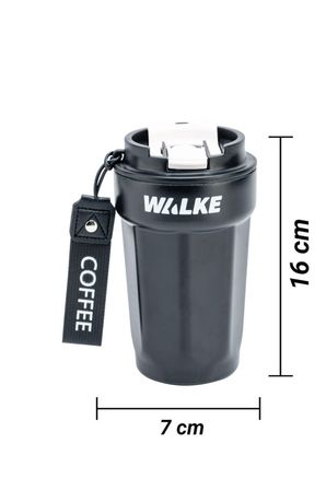 Walke Luxury Çift Ağızlıklı Paslanmaz Çelik Bardak Termos 450 ML