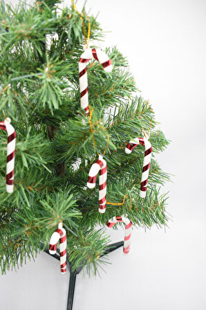 Waldern 6lı Şeker Kamışı Yılbaşı Süs 11cm