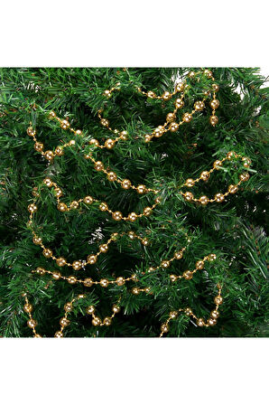 Waldern Premium 5 metre 6mm Yılbaşı Zincir Süs Gold