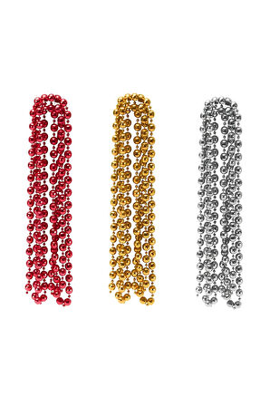 Waldern Premium 5 metre 6mm Yılbaşı Zincir Süs Gümüş