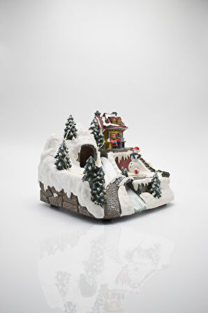 Waldern Premium Collection Dekoratif Işıklı Müzikli Kar Küresi City