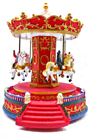 Waldern Premium Collection Işıklı Kırmızı Atlı Karınca Dekoratif Yılbaşı Süsü