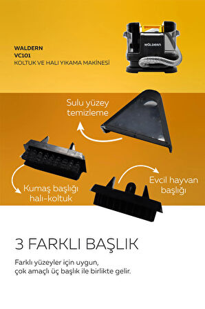 Waldern Vc101 Halı Koltuk Yıkama Ve Leke Çıkartma Makinesi 500w