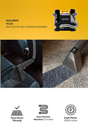 Waldern Vc101 Halı Koltuk Yıkama Ve Leke Çıkartma Makinesi 500w