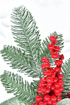 Waldern Kokina Süs 4lü Karlı Yılbaşı Çiçeği 30 Cm