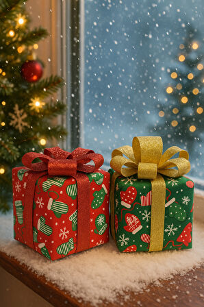 Waldern Premium Collection Mini Hediye Paketi Dekoratif Yılbaşı Süsü