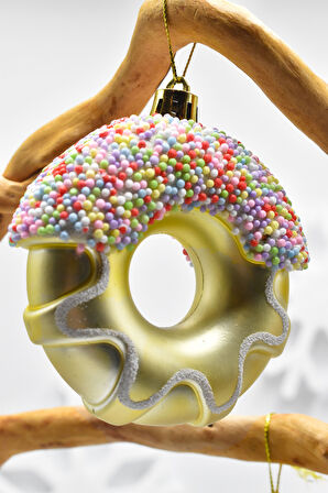 Waldern Premium Collection 3lü Donut Yılbaşı Süs 8 cm