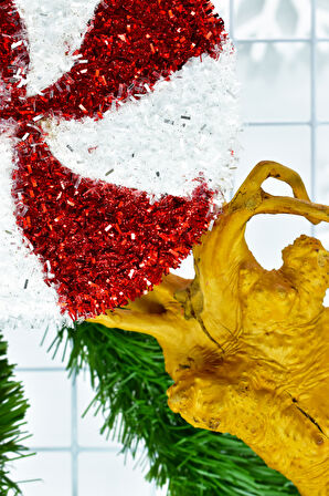 Waldern Premium Collection 2'li Parlak Şeker Süs Dekoratif Yılbaşı Süsü 14 Cm