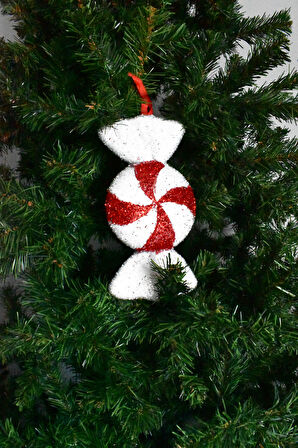 Waldern Premium Collection Parlak Şeker Süs 27x15 cm Yılbaşı Süsü