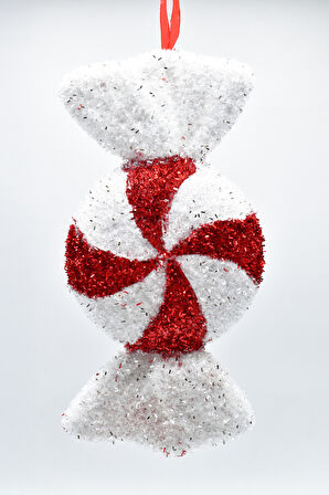 Waldern Premium Collection Parlak Şeker Süs 27x15 cm Yılbaşı Süsü