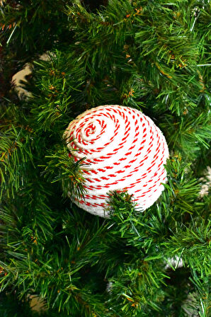 Waldern Premium Collection Luxury 20 cm Şeker Top Süs Dekoratif Yılbaşı Süsü