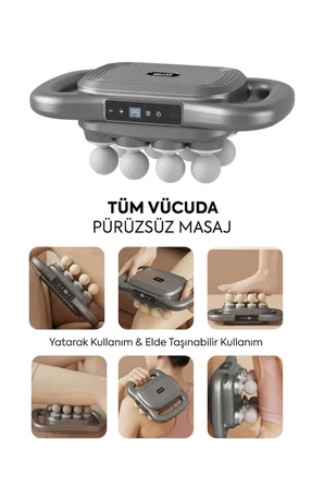 Walke Premium Isıtmalı Çok Başlıklı Elektrikli Tüm Vücut Masaj Aleti V-01
