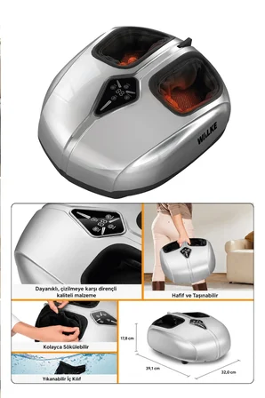 Walke Premium Uzaktan Kumandalı Isıtmalı Ayak Masaj Aleti A-02