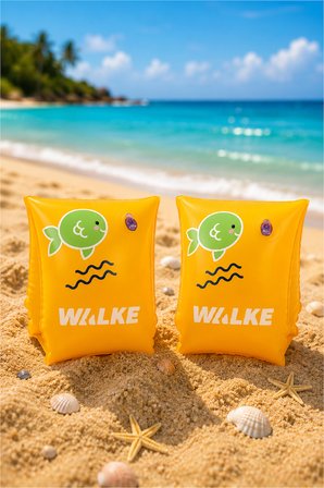 Walke Fish Şişme Deniz Kolluğu 30x15 cm Çift Hava Bölmeli Yüzme Kolluğu 12102