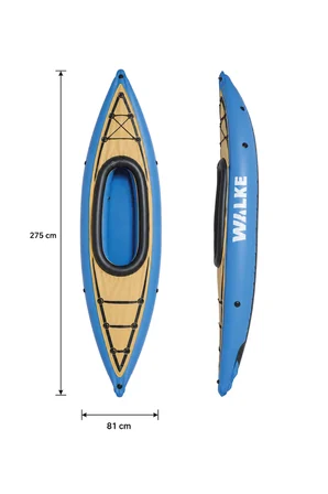 Walke Premium Tek Kişilik Pompa Kürek Dahil Şişme Kano 275 X 81 Cm 15102