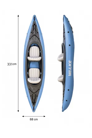 Walke Premium 2 Kişilik Pompa Kürek Dahil Şişme Kano 331 X 88 Cm 15103