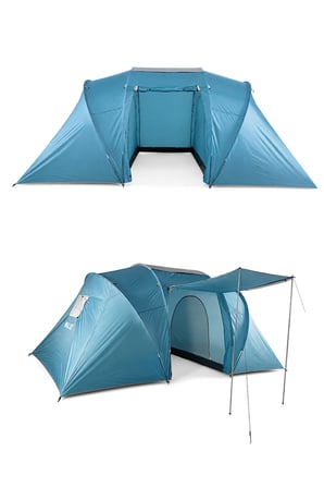 Walke 4 Kişilik Çift Bölmeli Aile Kamp Çadırı Su Geçirmez Polyester 460 X 230 X 185