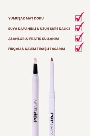 Dudak Kalemi, Suya Dayanıklı, Asansörlü, Waterproof Lıplıner- New Whirl 8684415590138