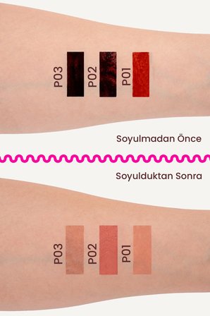  Soyulabilir Dudak Kalemi - Peel-Off Lip Tattoo, PO2