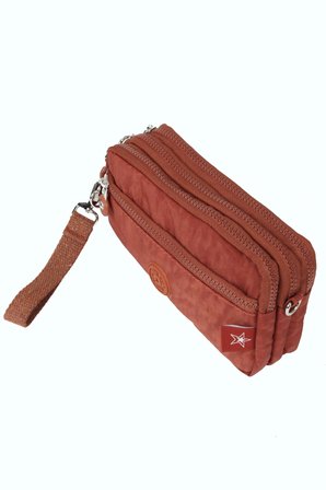 M 231 Mega Bag Krinkıl Kumaş Unisex El Omuz Çantası, Telefonluk (yatay), Clutch