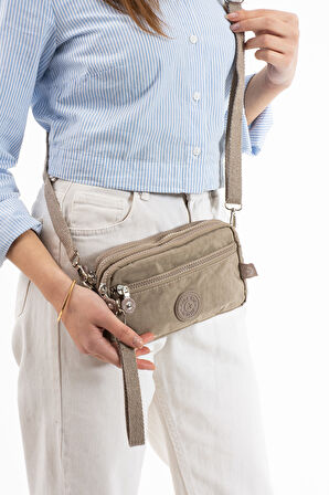 M 231 Mega Bag Krinkıl Kumaş Unisex El Omuz Çantası, Telefonluk (yatay), Clutch