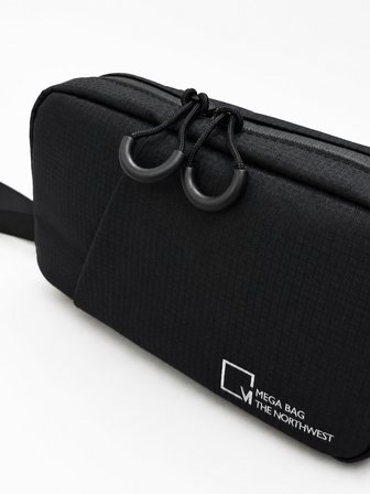 M 1037  Mega Bag Polyester Seyahat Tıraş/ Makyaj Çantası,  Organizatör Siyah