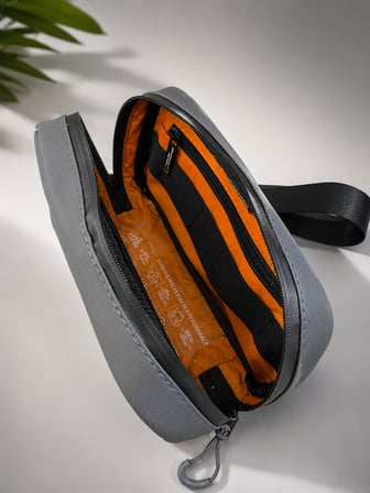 M 1037  Mega Bag Polyester Seyahat Tıraş/ Makyaj Çantası,  Organizatör Gri