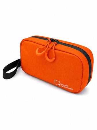 M 1037  Mega Bag Polyester Seyahat Tıraş/ Makyaj Çantası,  Organizatör Turuncu