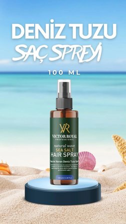 Victor Royal Hacim Ve Dolgunluk Veren Deniz Tuzu Saç Spreyi 100 ml