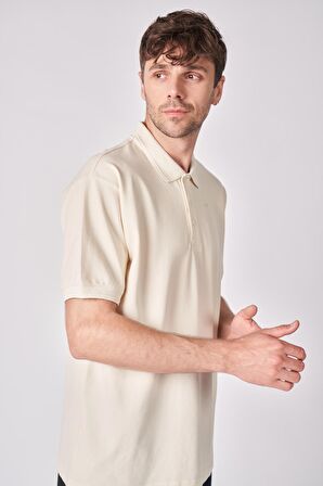 Erkek %100 Pamuklu Polo Yaka Kısa Kollu Tişört