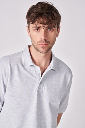 Erkek Pamuk Karışımlı Polo Yaka Kısa Kollu Tişört