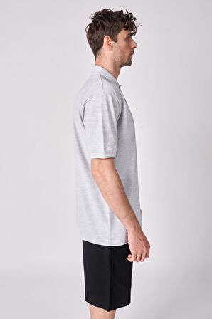 Erkek Pamuk Karışımlı Polo Yaka Kısa Kollu Tişört