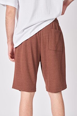 Erkek Dokulu Oversize Bermuda